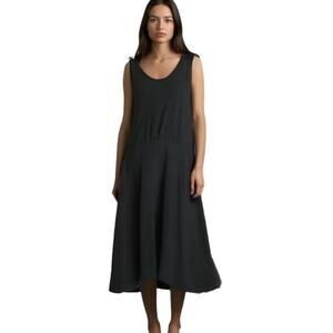 Agnes & Dora Black Sleeveless Midi Dress Size Medium NWOT